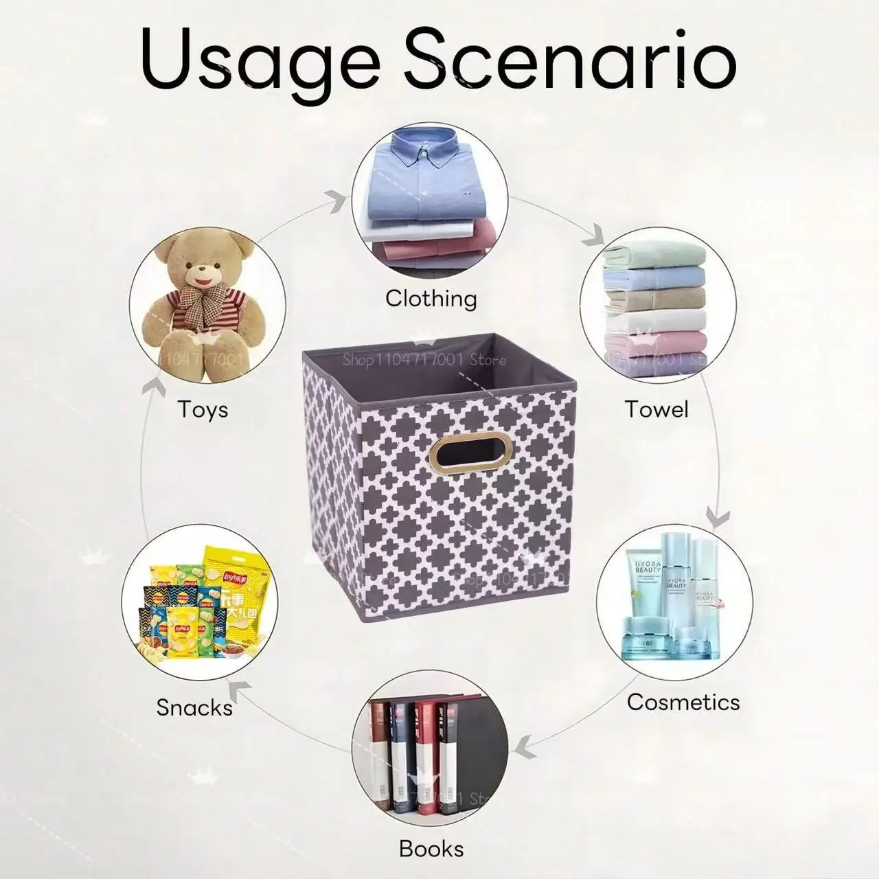 درج مكعبات تخزين قابل للطي للخزانة ملابس داخلية متعددة الوظائف ألعاب أطفال سلة تخزين الكتب لرفوف التخزين