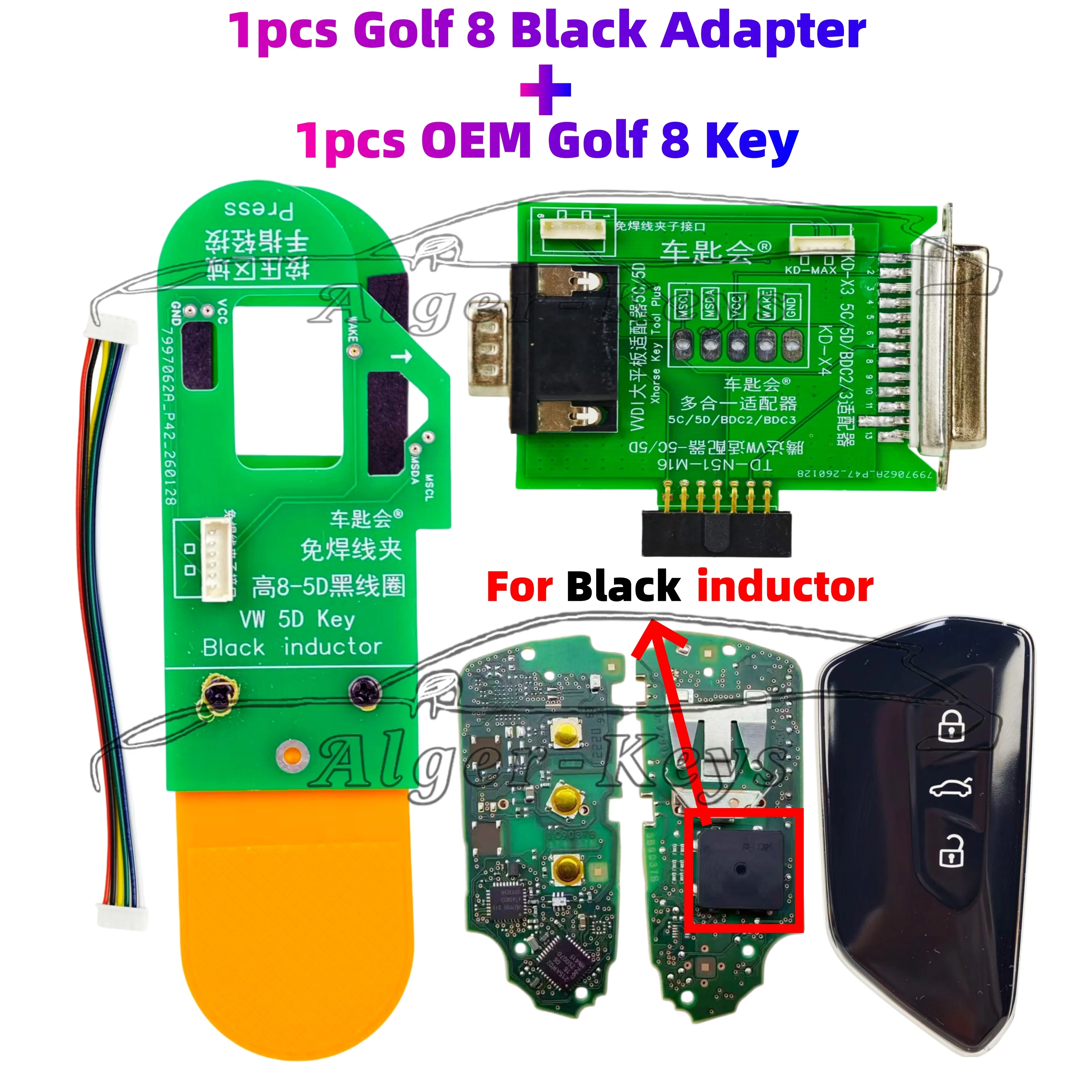 Alger-keys Original MQB49 5C5D BDC 2 BDC 3 Key For B8 Golf 8 X3 X5
