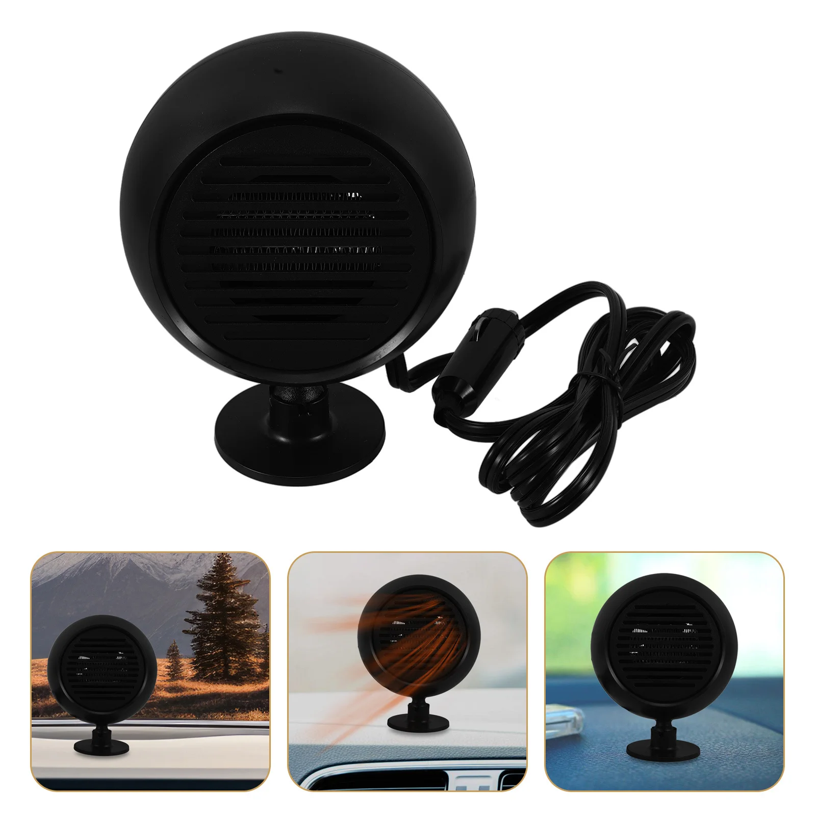 

Portable Car Heater Fast Heating Fan Windshield Defroster Small Space Heater Vehicle Heating Fan for Winter Driving Clear