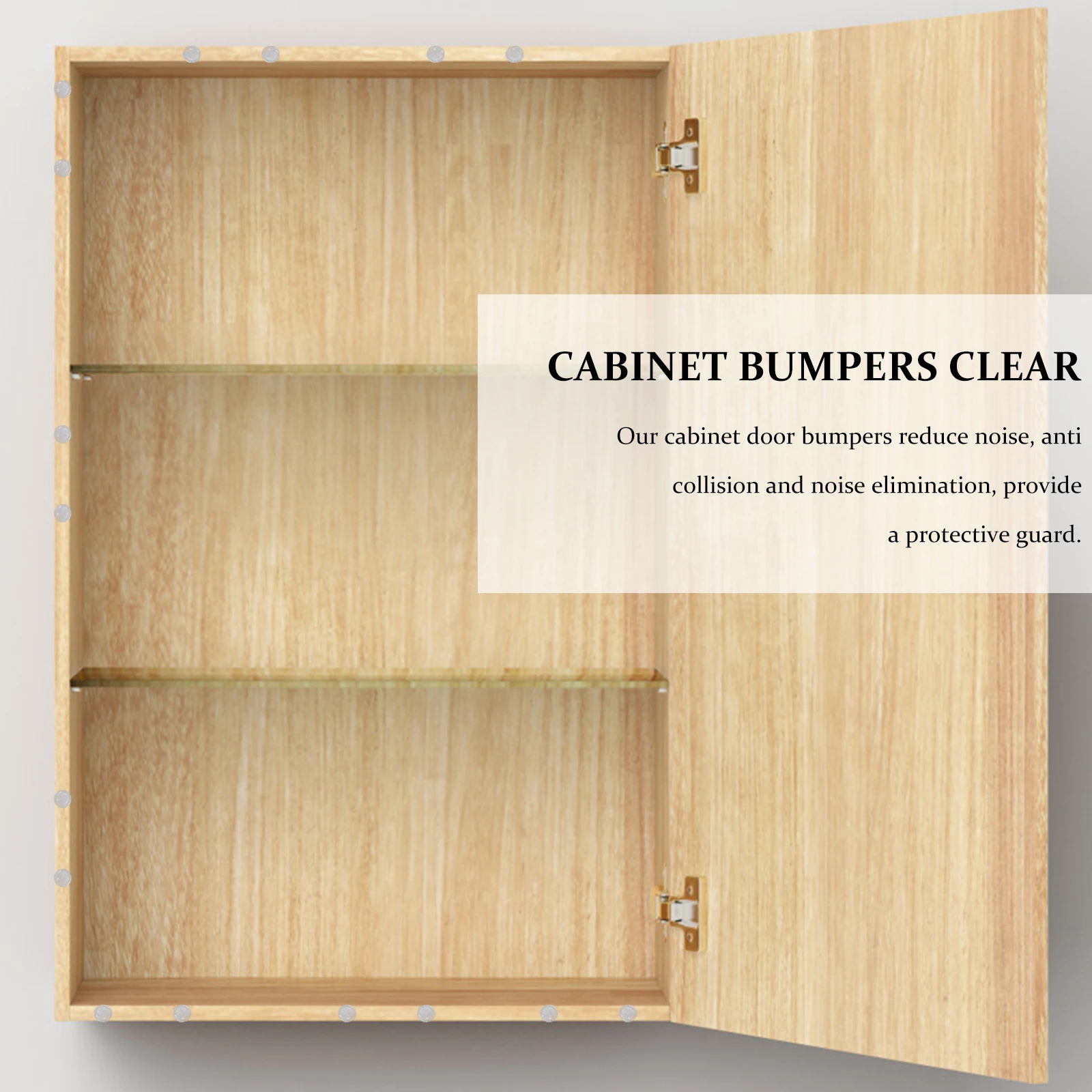 

2 Sheets Self Adhesive Clear Cabinet Bumpers Door Buffer Pads Noise Reduction Door Dampers Cushion Protectors for Cabinets