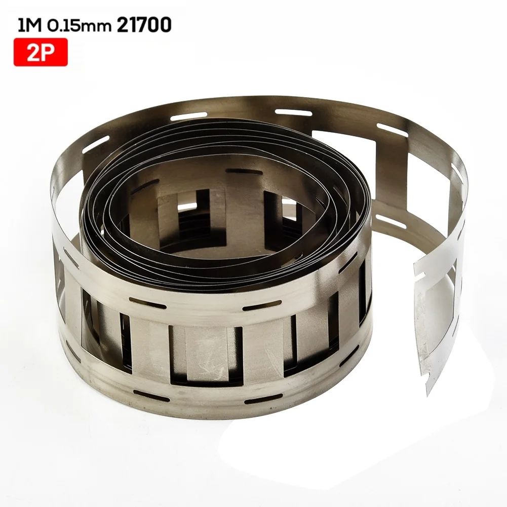 

1pcs 21700 Nickel Strip 0.15mm Nickel Tape Holder 22.5 Pitch For Nickel Belt 2P 3P 4P Optional Length 1M Nickel Strip Sheet