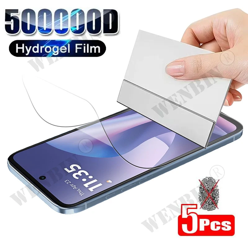 5 قطعة فيلم هيدروجيل لموتورولا إيدج 70 60 50 فيوجن نيو برو غطاء كامل واقي للشاشة لموتورولا جي بلاي باور 2026