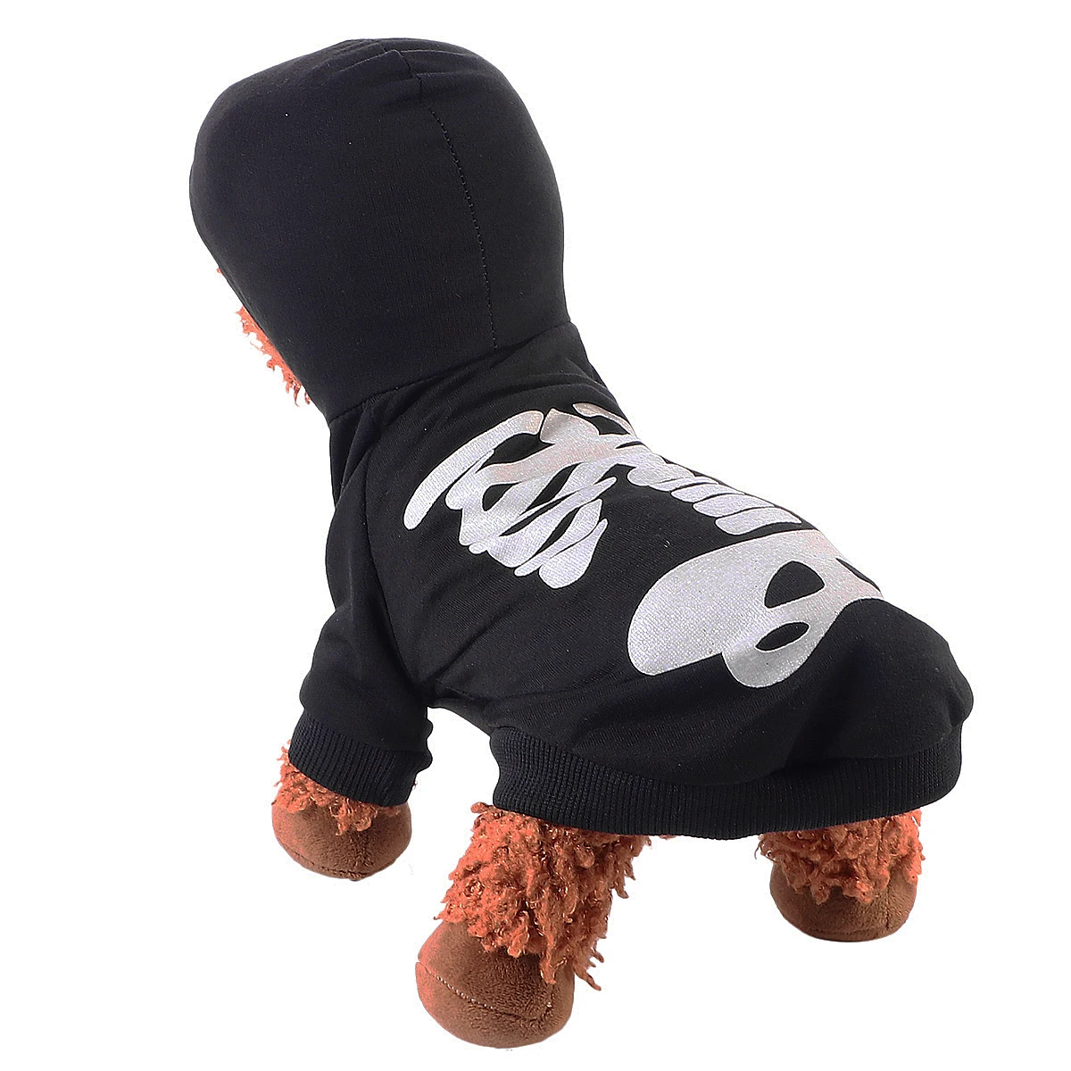 

Luminous Skull Dress Pet Halloween Outfit Cotton Clothes for Dogs Durable Cat Small Pets Costume Party Outdoor