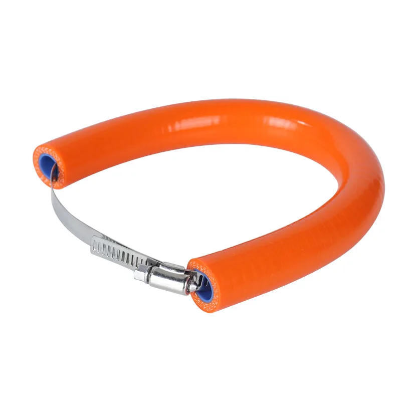 Off road motorcycle exhaust pipe anti drop scald ring, exhaust protection rubber ring, muffler colored anti scald rubber clamp 4