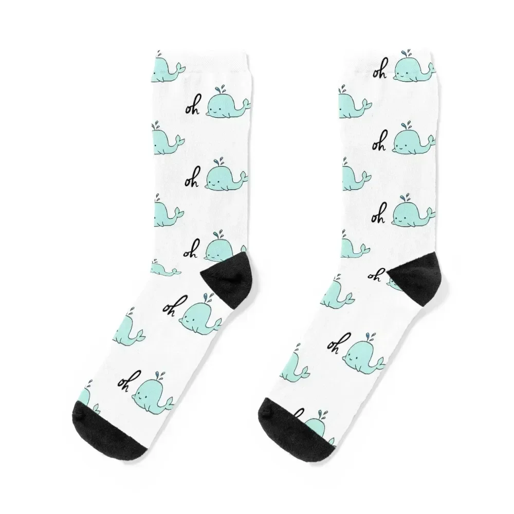 

Oh Whale Socks with print designer fashionable Men Socks Luxury Brand Women's