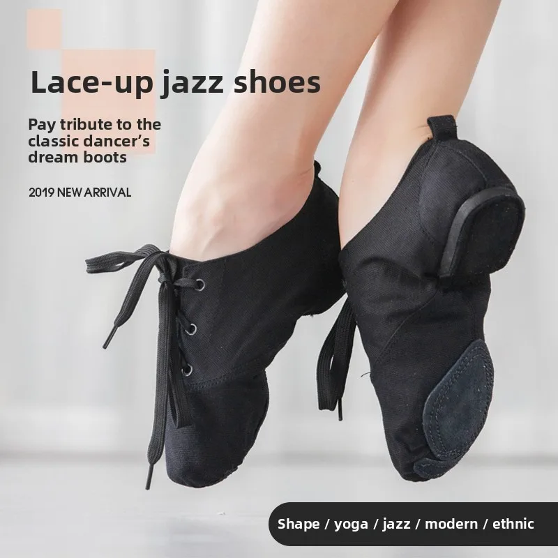 

Breathable Jazz Shoes Lightweight Flexible Ballet Slippers, Unisex Modern Dance Shoes for Gymnastics Contemporary