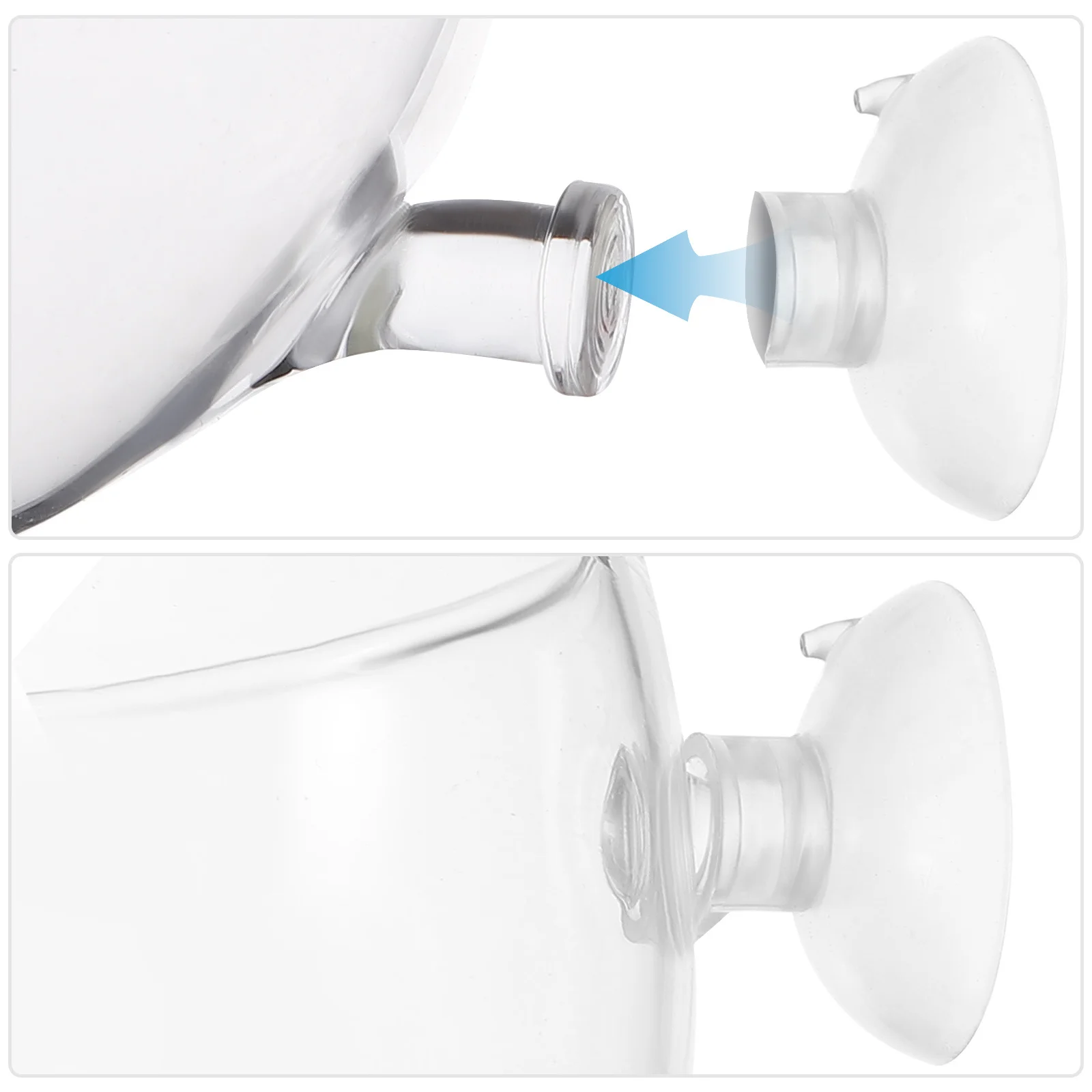 

2 шт., стеклянные чашки для растений, боросиликатный декор для аквариума, кашпо на присоске, держатель для аквариумных растений, кашпо на присоске