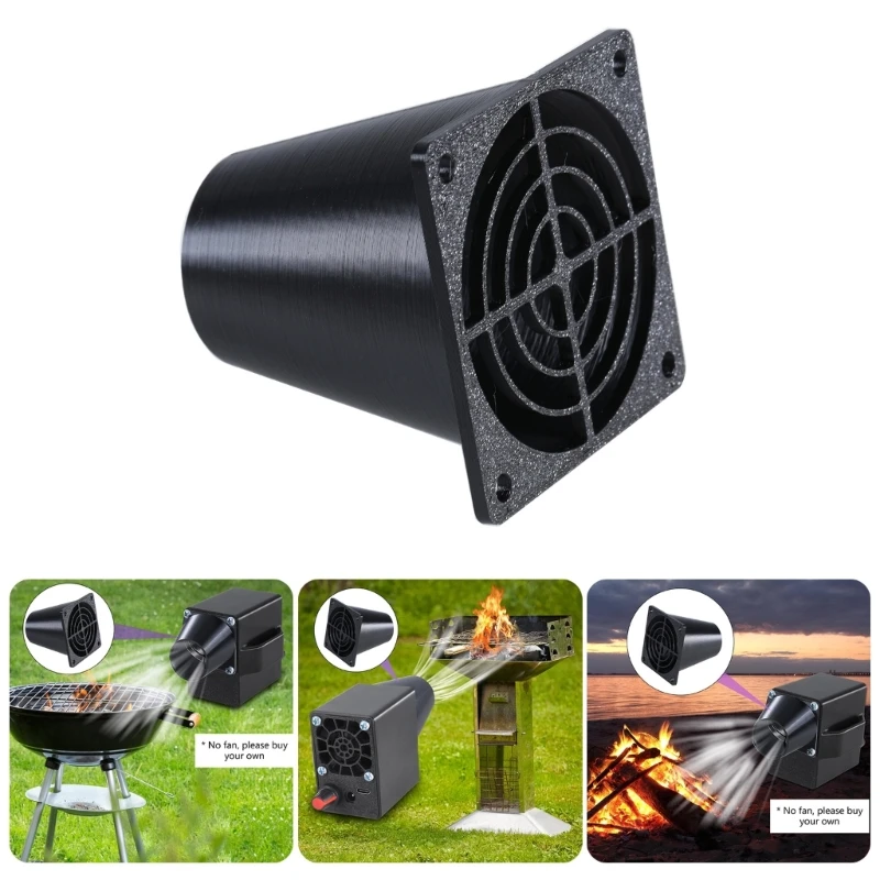 6cm Fan Attachment with 30mm Output Fan Circular Outlet Enhances Airflows and Ventilation