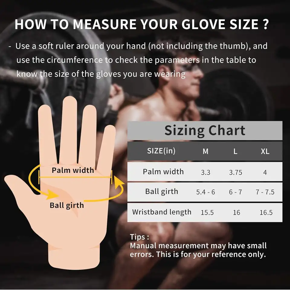 Training Sport Gloves for Men Women Workout Gloves Fitness Body Building Weightlifting Gym Hand Wrist Palm Protector Gloves - 2