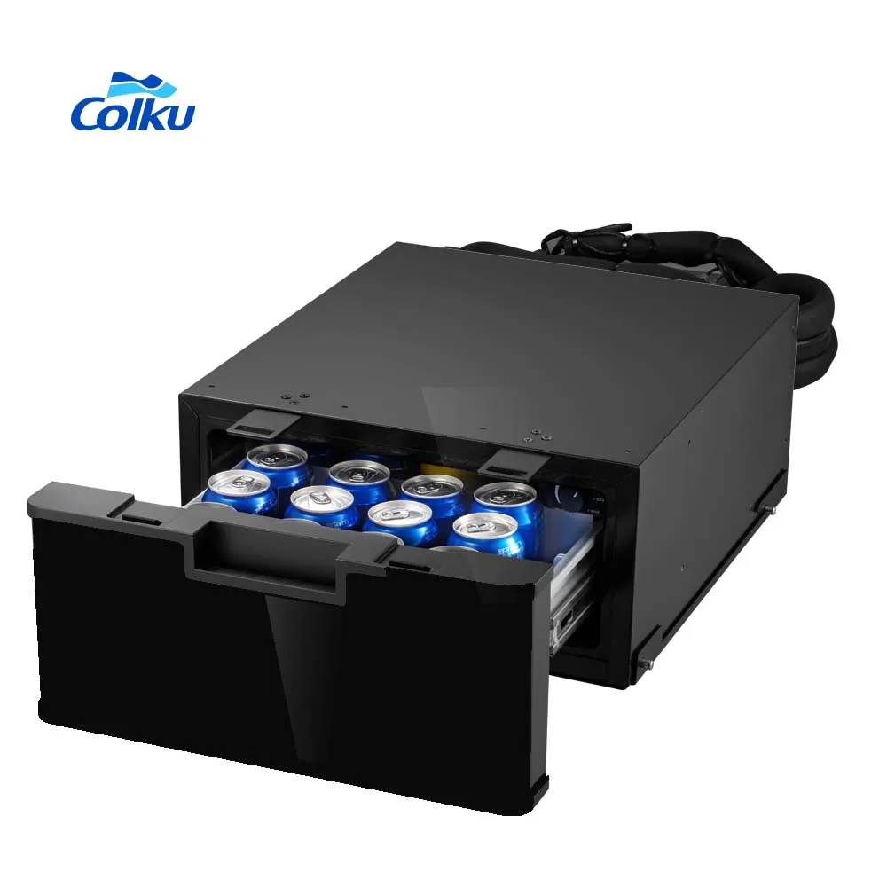 

23 Liters Mini Drawer Refrigerator 12V Compressor Drawer Fridge Dual Use for Car Home 24V Ice Maker Freezer for Truck Sleeper
