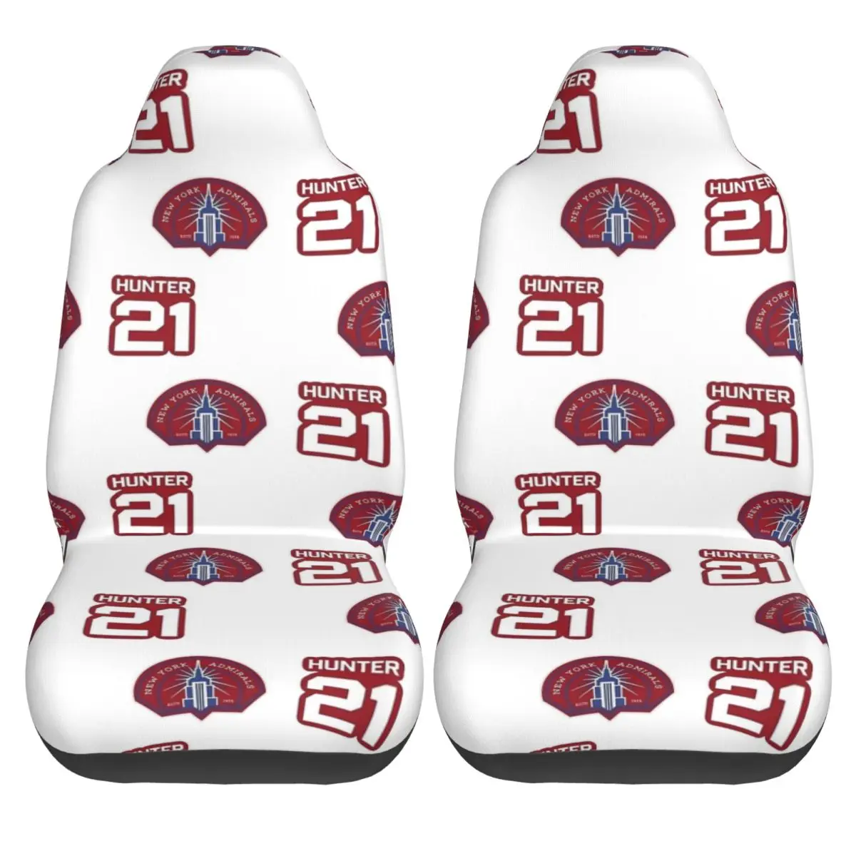 

Набор чехлов на автомобильные сиденья Hunter New York Admirals, винтажные минивэнские чехлы на автомобильные сиденья, полиэстер, эластичный чехол из 2 предметов