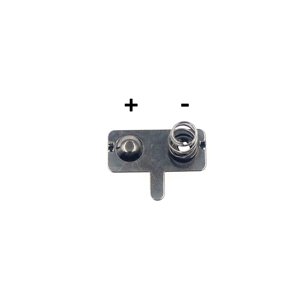 10pcs/ 20x9mm + - Replacement Metal Batteries Spring Contact Plate Silver Semicircle For AA AAA Battery case