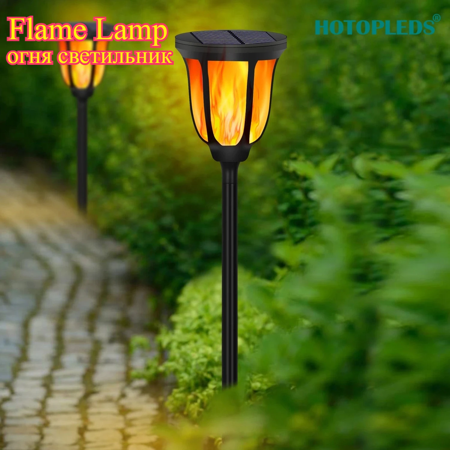

Street Solar Light Solar Floor Plug-in Outdoor Atmosphere Garden Flame Garden Smart Light Focos Solares Garden Lights Outdoor