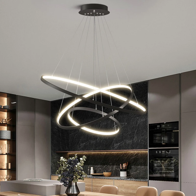 lampadas de teto led internas para sala de jantar lustres modernos luzes pingente anel iluminacao interior sala de estar 01