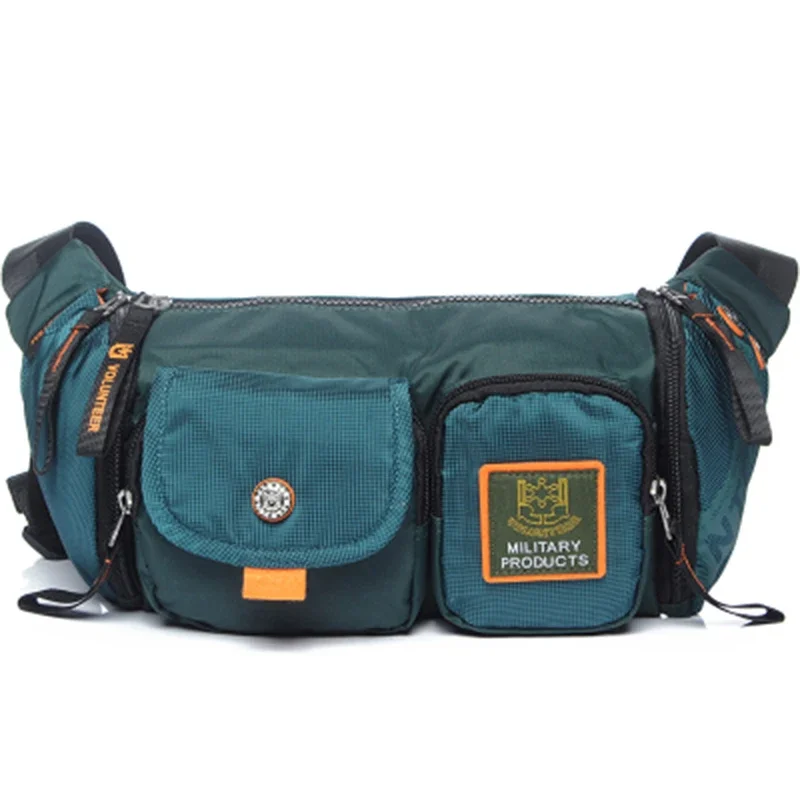 Top Quality Male Fanny Pack Waterproof Oxford Waist Bag Travel Multi-Capacity Men Single Chest Hip Bum Belt Bag New