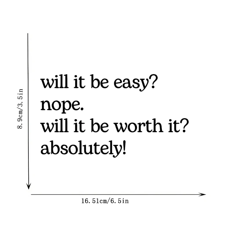 Will It Be Easy? Nope, Will It be Worth It? Absolutely! Mirror Makeup Mirror Stickers, Car Sticker, Car Window Decoration