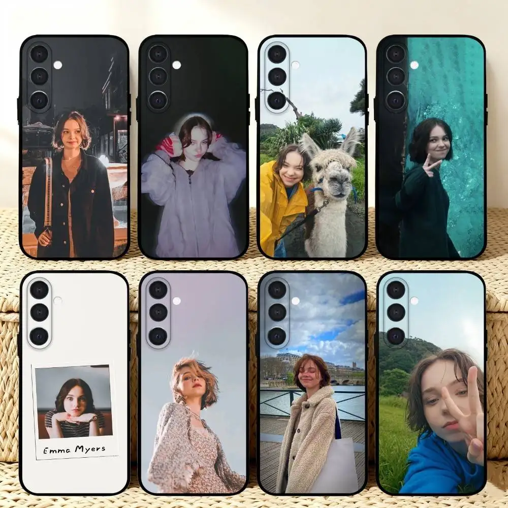

Emma Actress M-Myers Phone Case For Samsung A73,A21s,A22,A31,A32,A52,A53,A71,A80,Soft Black Shell