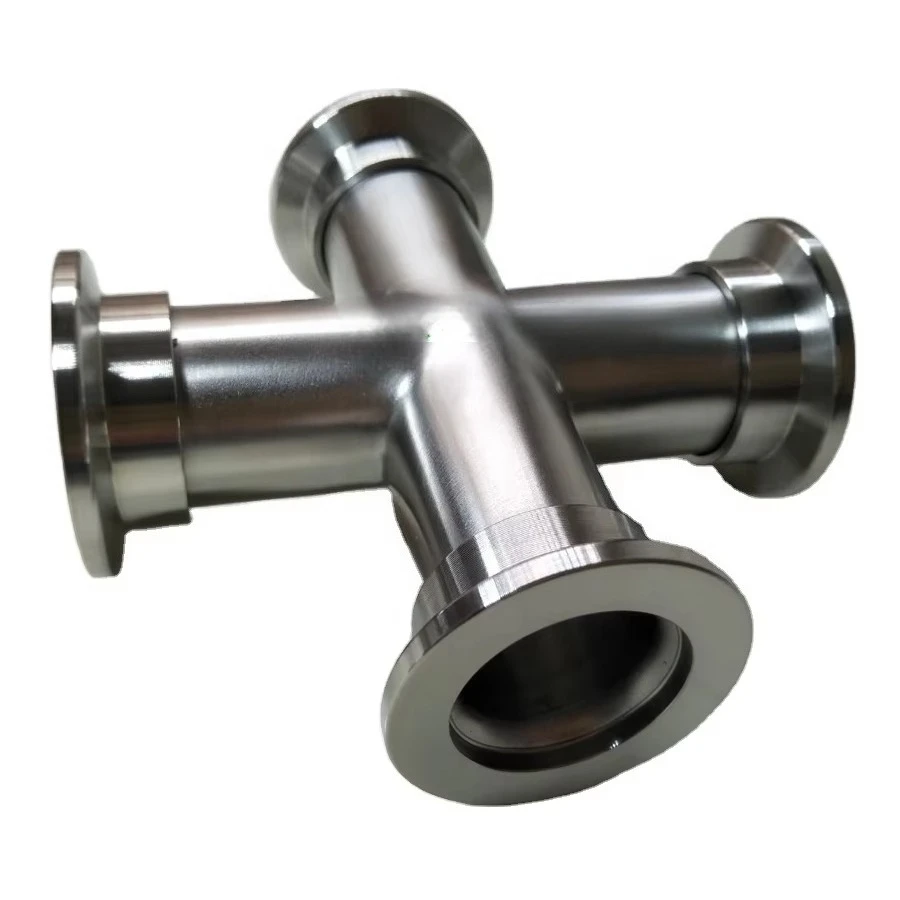 Stainless Steel Weld Tube Pipe KF 4way 5way 6way Cross for Vacuum Parts Components