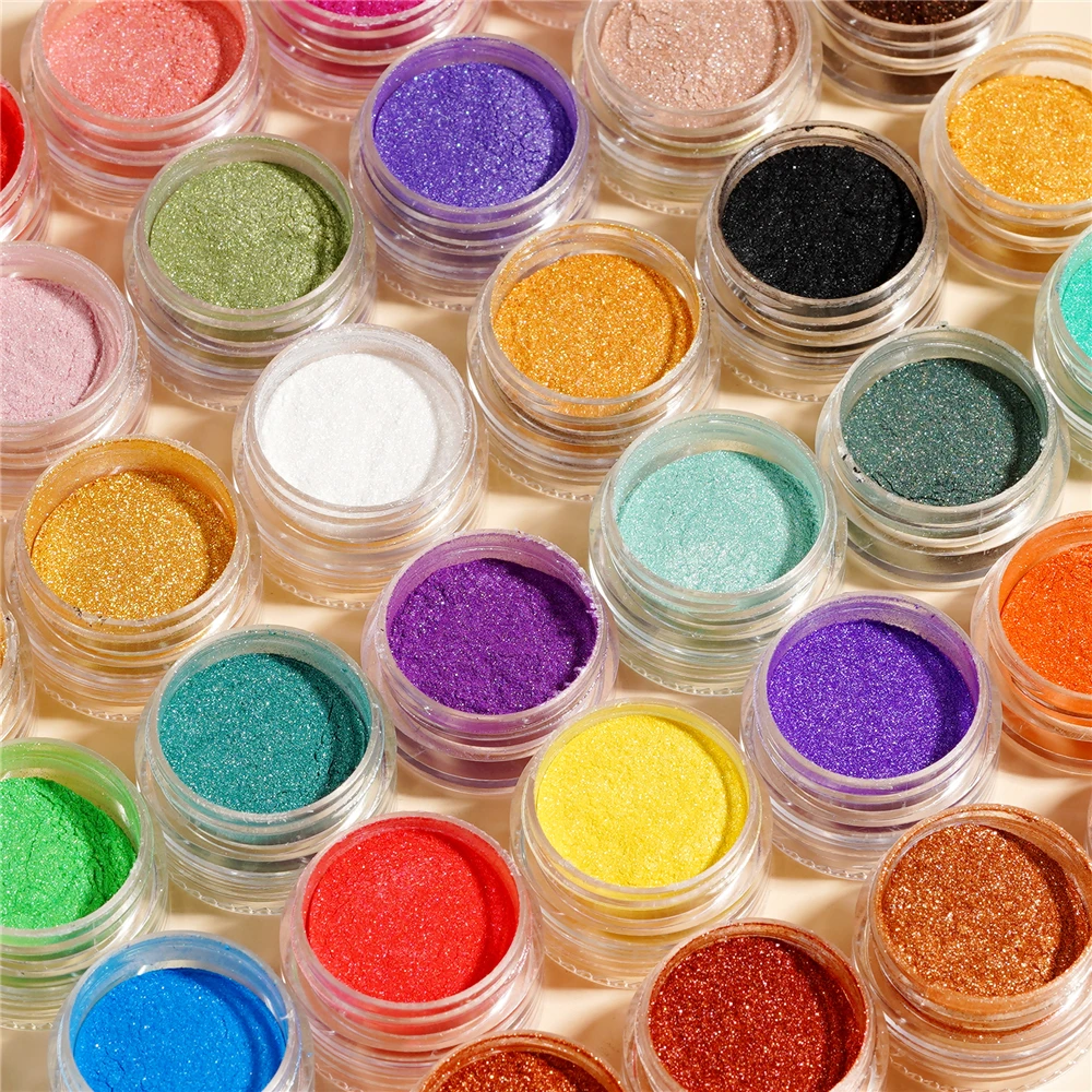 6 Colors/Set Mica Powder for Epoxy Resin Pearlescent Epoxy Resin Dye Pearl Pigment for Nail Art Resin DIY Jewelry Crafts