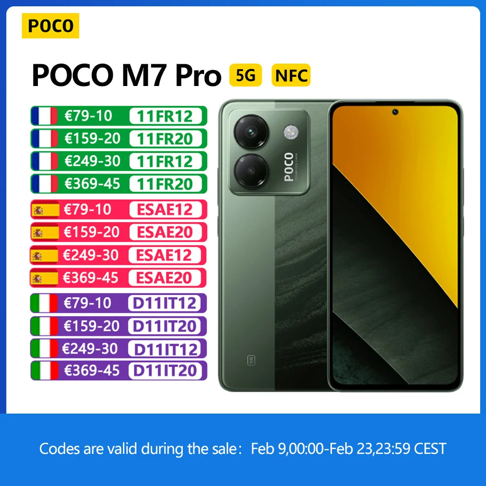 POCO M7 Pro 5G, NFC, Smartphone, Dimensity 7025-Ultra, octa-core, 120 Hz, Cámara de 50 MP, IP64