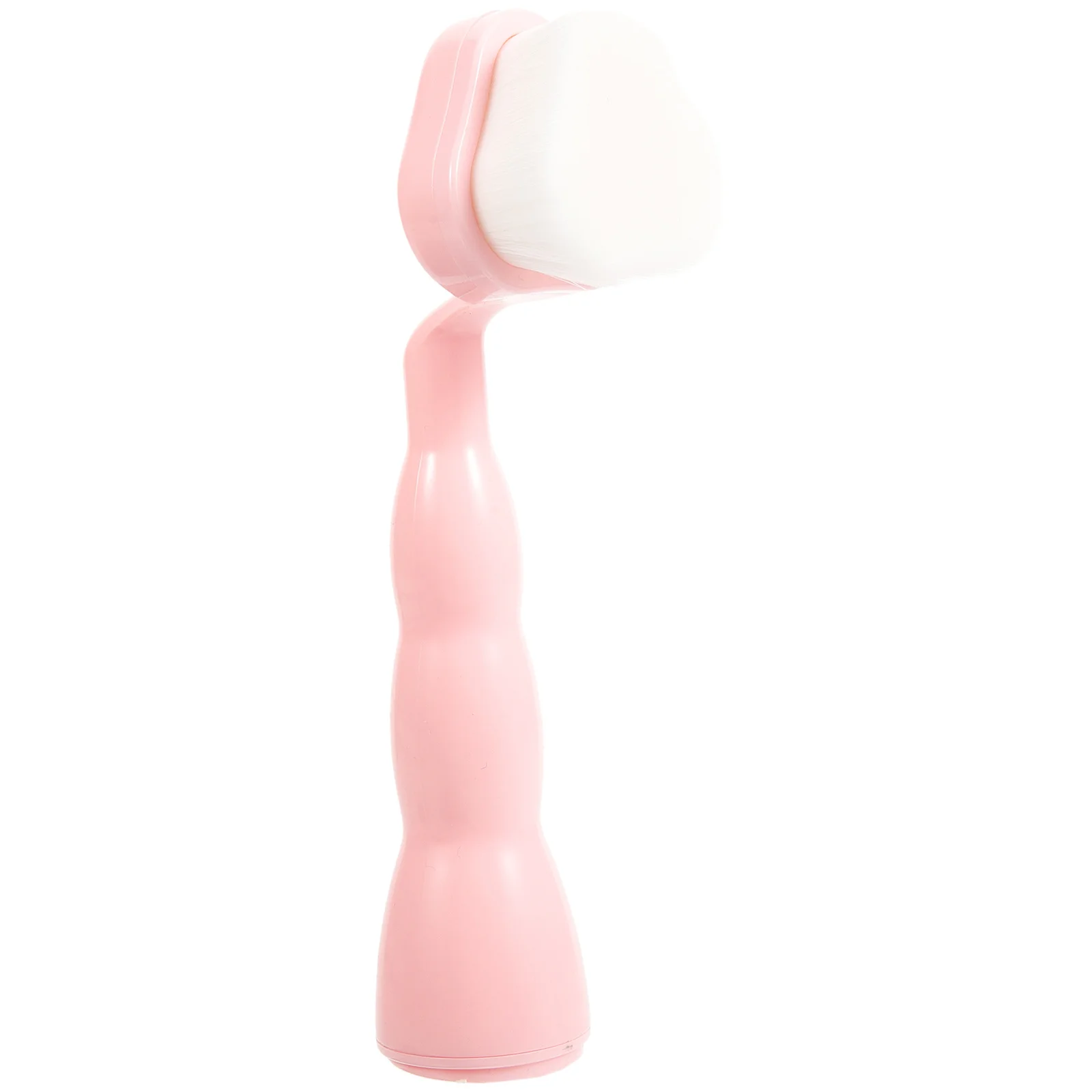 Escova de limpeza facial, material flexível e flexível, limpador de rosto doméstico, leve, portátil, escova facial para mulheres, esfoliante
