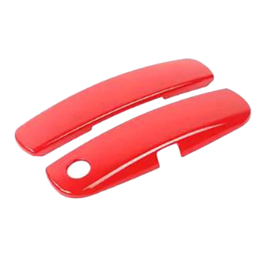 Car Upgrade Carbon Fiber Glossy Black Red Door Handle Shell For Dodge Challenger 2012-2021 Cars Accessories Car Stickers view 4