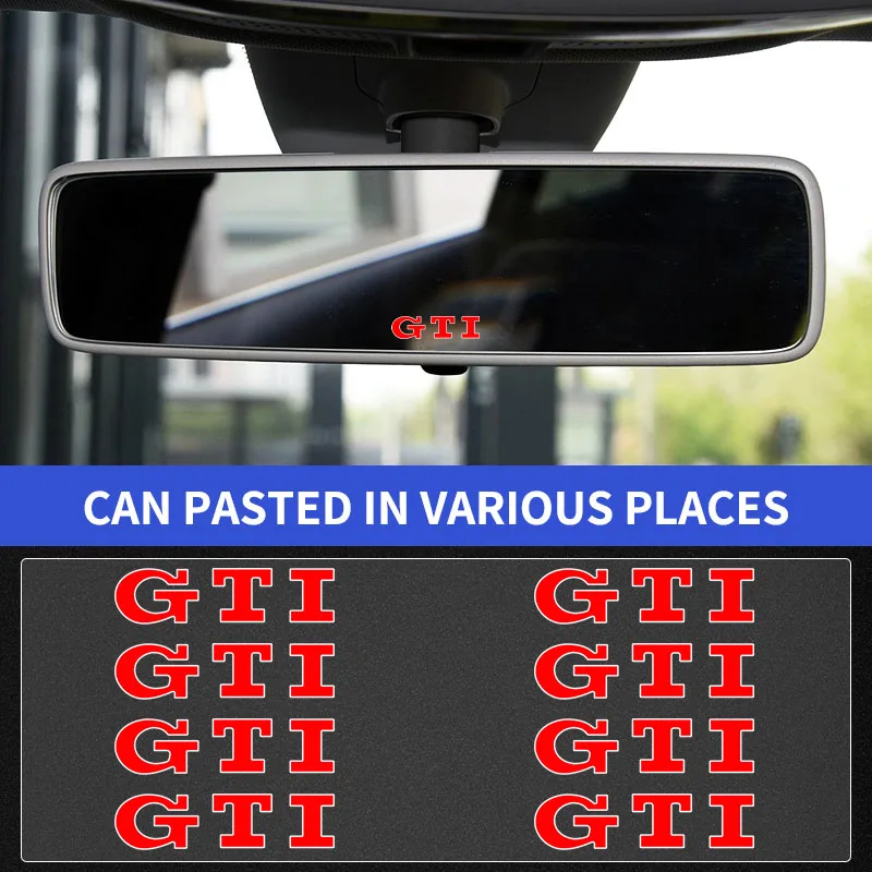 Adesivos Aleatórios para Interior de Carro, Emblemas para Volante, Para VW GTI Jetta MK5 MK6 Golf-4 5 6 7 Passat 3B7 601 171 B5 B6 B7