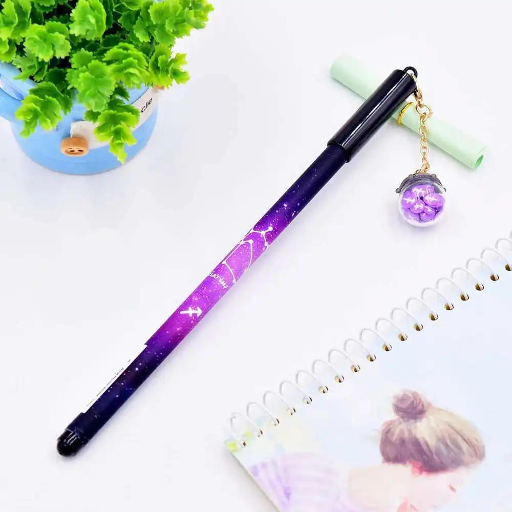 1 Pcs Lytwtw der Zwölf Tierkreis Stern Scherbe Anhänger Gel Stift Geschenk Schreibwaren Schule Bürobedarf Konstellationen Horoskop Astrologie – Detail 6