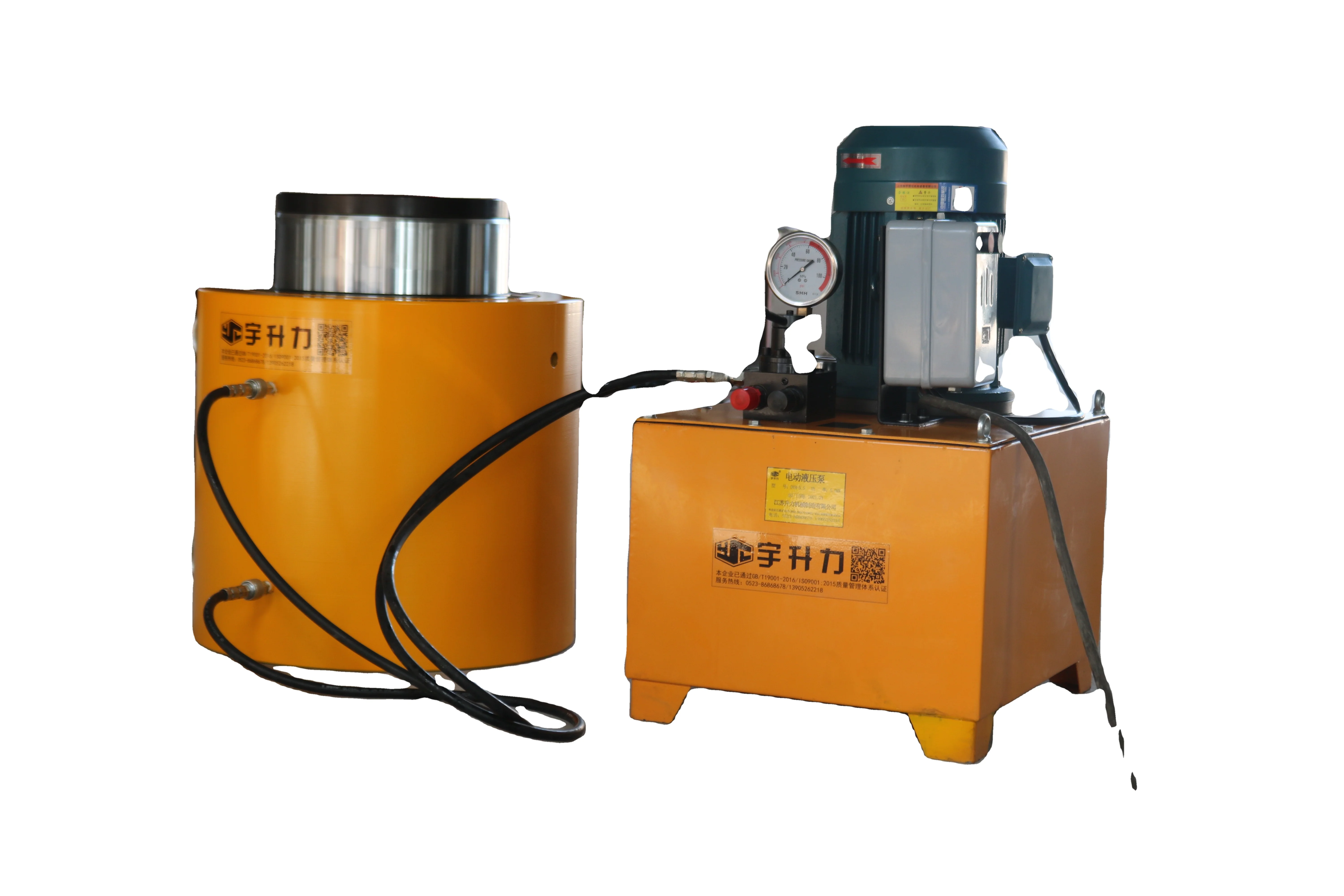 【Baru】Dongkrak Hidrolik Hollow Jack Double Acting Berkualitas Tinggi 1000 Ton Khusus D 1000 Ton