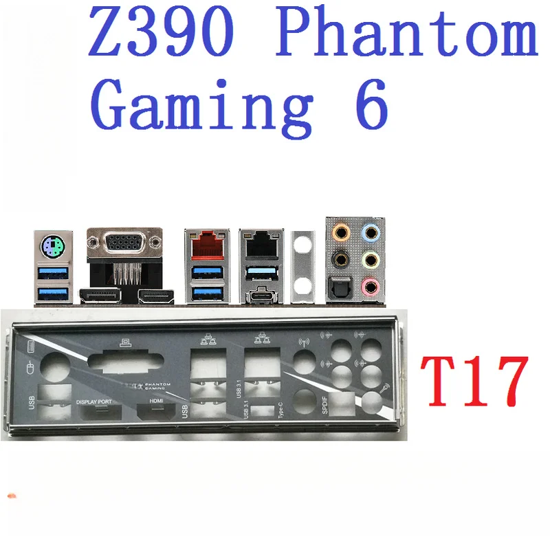 OEM Replacement  FOR ASRock Z390 Phantom Gaming 6 MOTHERBOARD BACKPLANE IO I/O SHIELD
