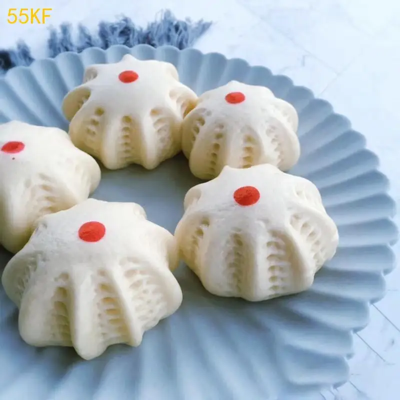 

55KF Stainless Steel Walnut Clip Cake Bun Decorating Tool Baking Bread Dessert Mold