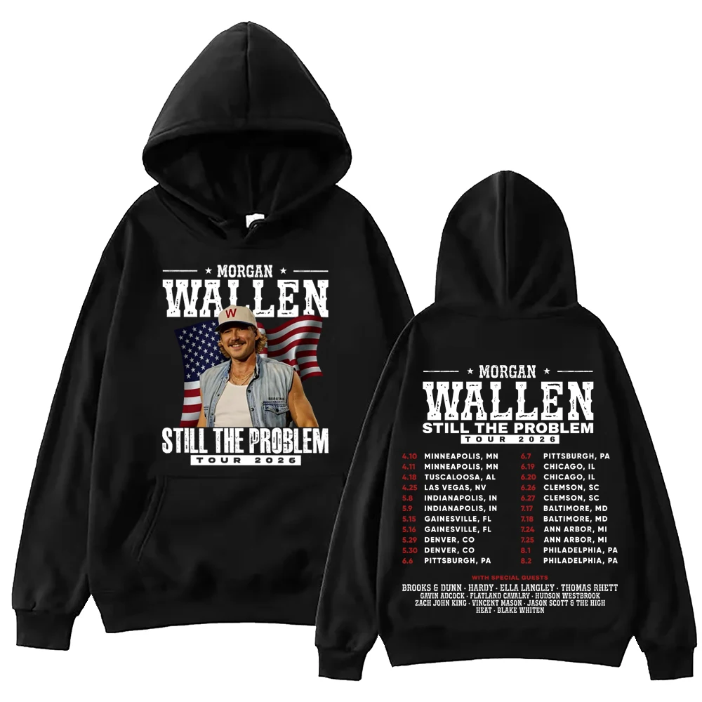 

Wallen Still The Problem Tour 2026 Hoodie Man Woman Harajuku Long Sleeve Pullover Tops