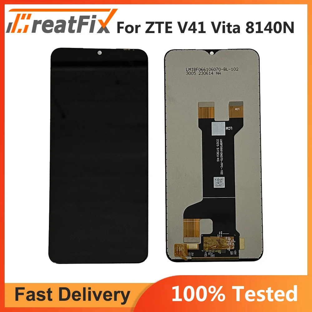 

6.6 Inch Black For ZTE Blade V41 Vita 8140N LCD DIsplay Touch Screen Digitizer Panel Assembly Replacement