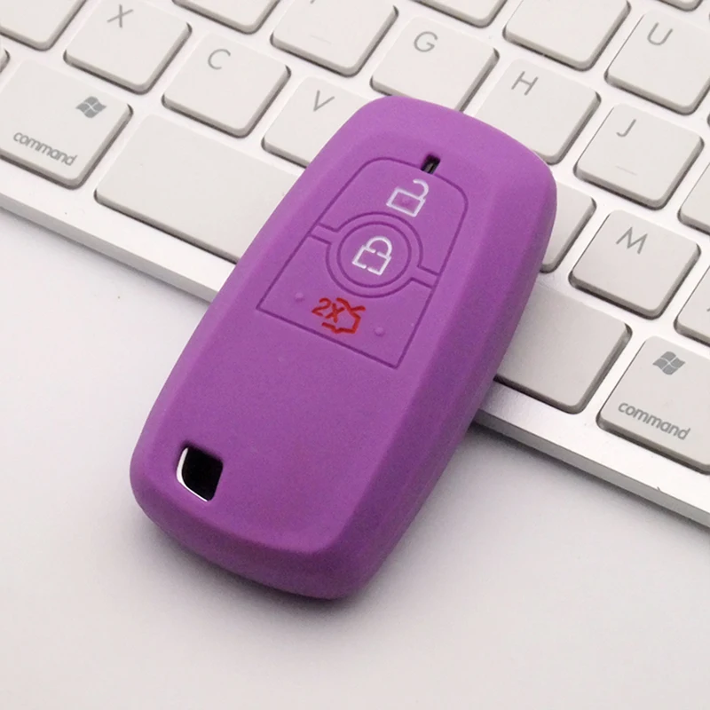 سيليكون غطاء مفتاح السيارة فوب حماية قذيفة لفورد رابتور F150 التحكم عن بعد حامي F-150 رابتور فيوجن حافة موستانج