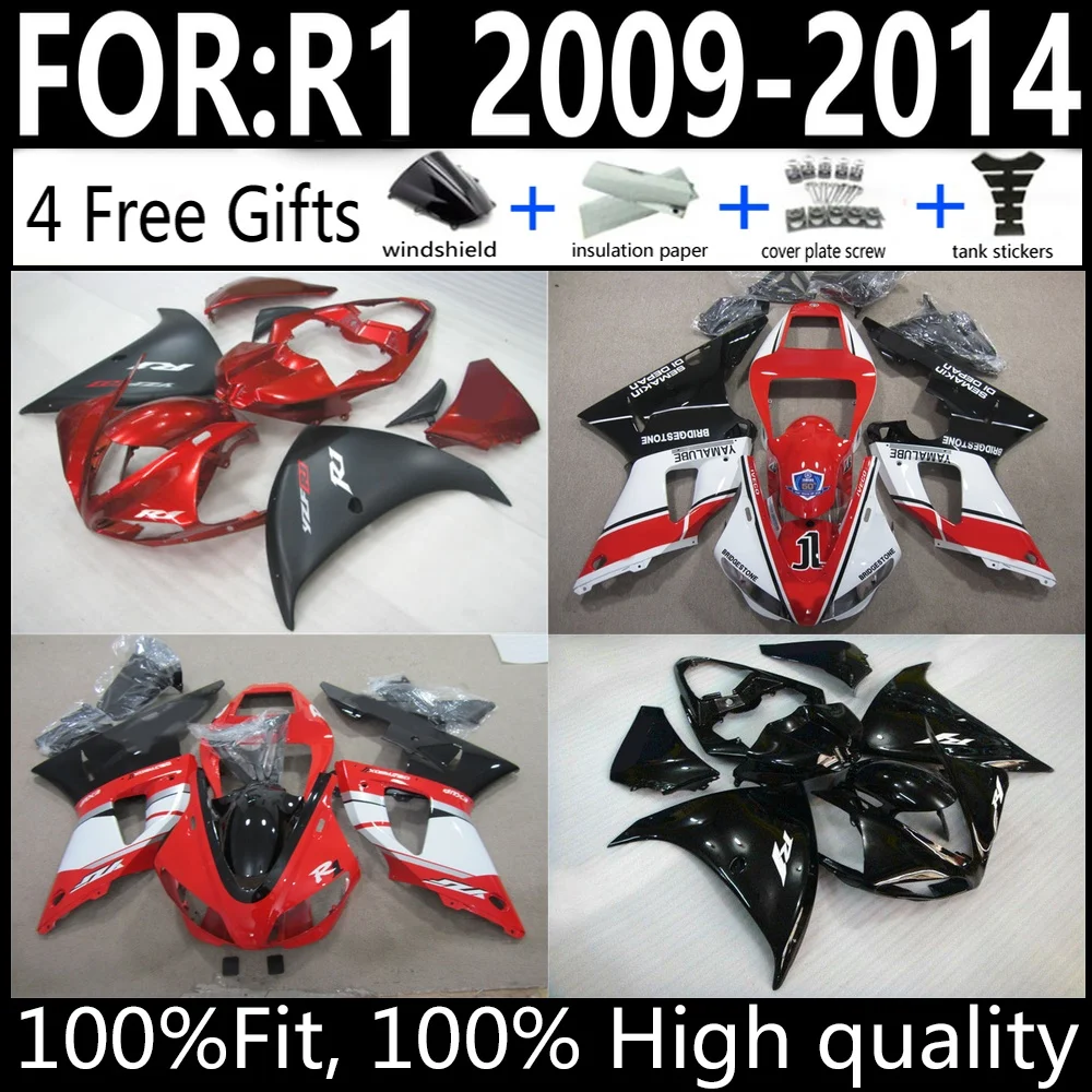 

Injection Molded ABS Fairing Kit For Yamaha YZF-R1 2009-2014 Bodywork Cowling Set High Quality Factory Direct Fit