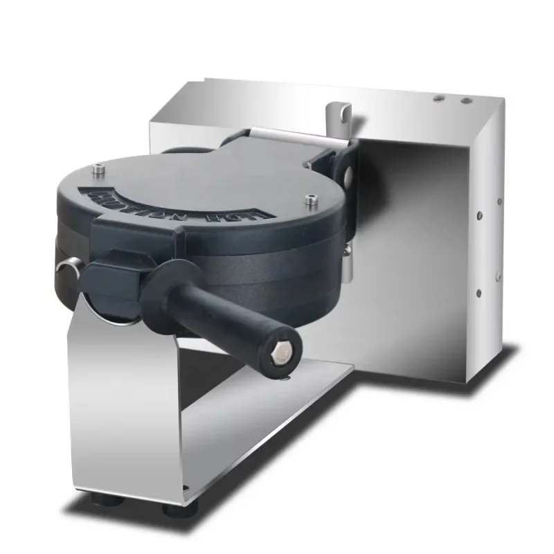Hot SelSwitchable Furnace Plate Shape Digital Automatic Control Rotate Electric Stainless Steel Waffle Maker For Snack Equipment
