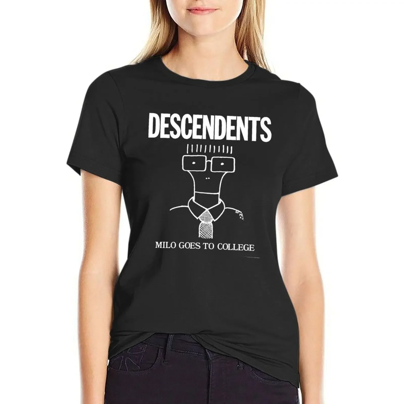 

MILO GOES TO COLLEGE T-Shirt korean fashion sweat Short sleeve tee tight shirts for Women