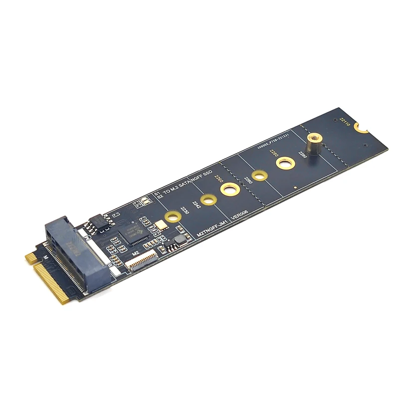 

NVME to M.2 SATA SSD Adapter M Key to B+M Key SSD M2 Adapter Convert Card Riser JMB582 Chip for 2230 2242 2260 2280 M.2 SATA SSD