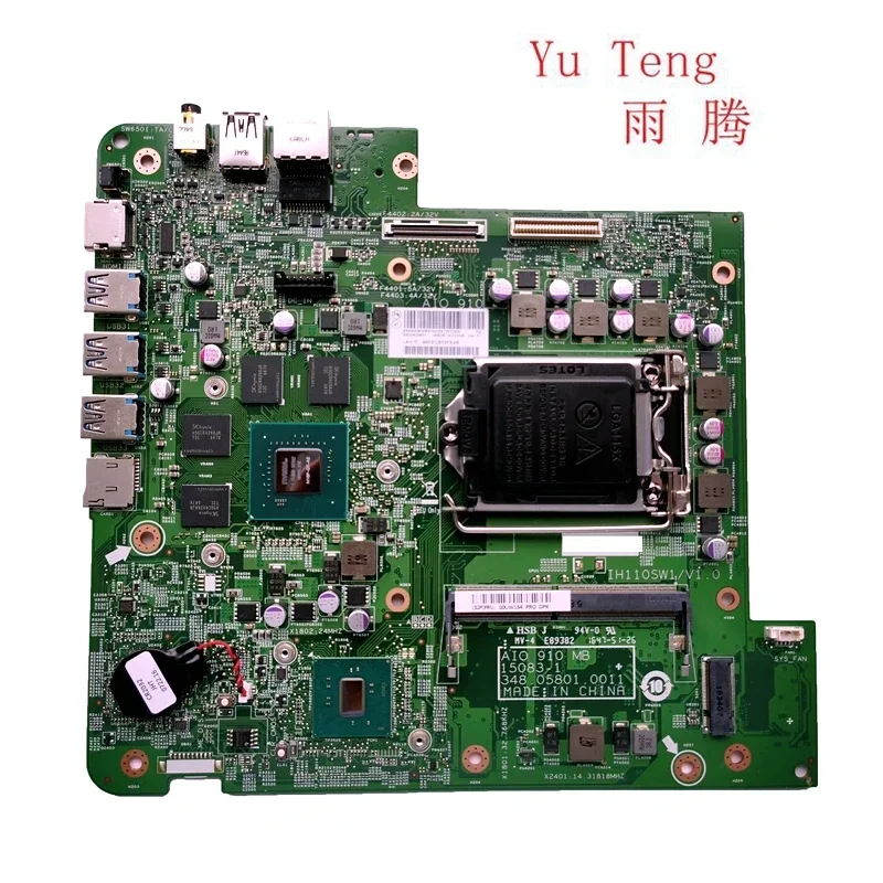 for Lenovo 910-27ISH original multi-function motherboard 00UW154 IH110SW1 348.05801.0011 motherboard test ok send