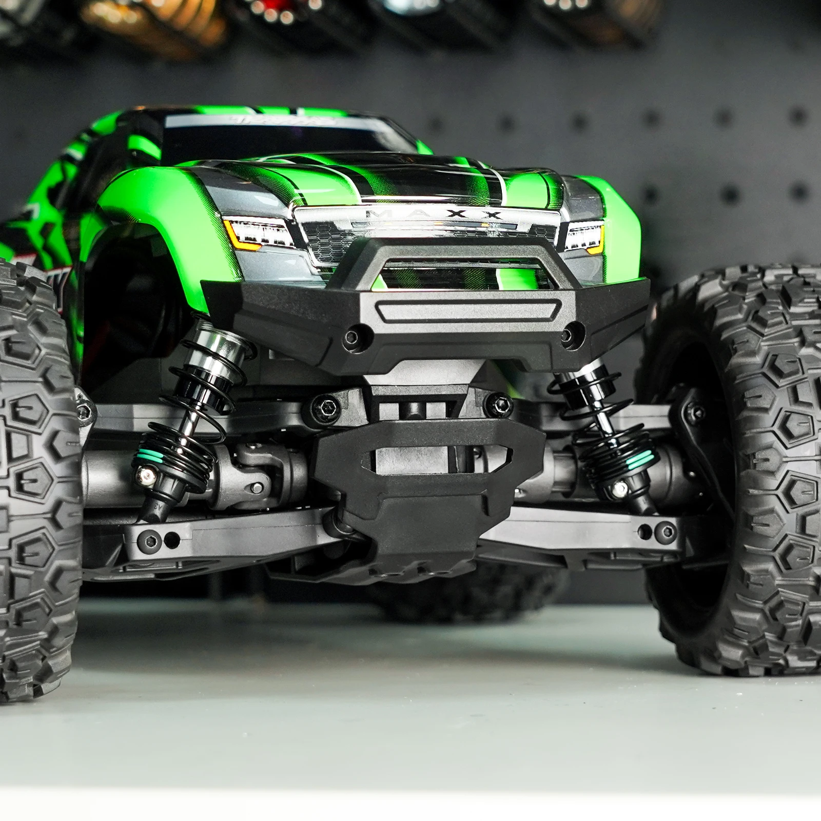 صدمات زيت INJORA مقاس 88 مم مع نوابض تقدمية لشاحنة مونستر 1/16 Mini Maxx Mini XRT