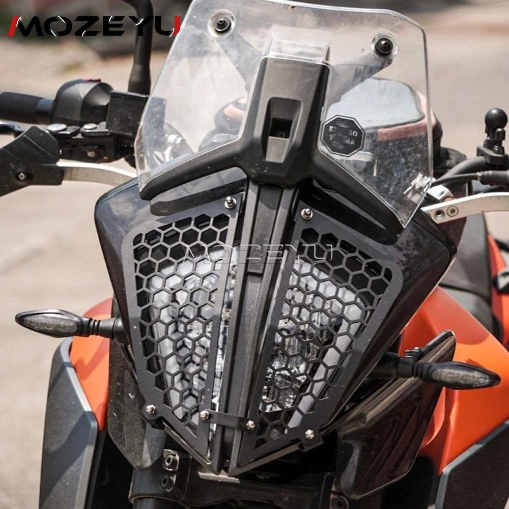 

Headlight Guard For KTM 390 Adventure 790 890 Adventure ADV R S 2019-2024 Front Headlight Headlamp Grille Guard Cover Protector