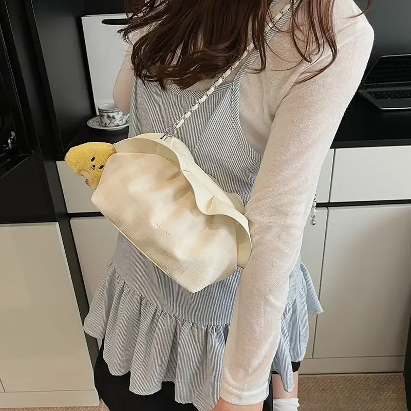 

Women's 2025 Retro Niche Pleated Cloud Bag - Euro-American Summer Fashion Versatile Chain Shoulder Messenger