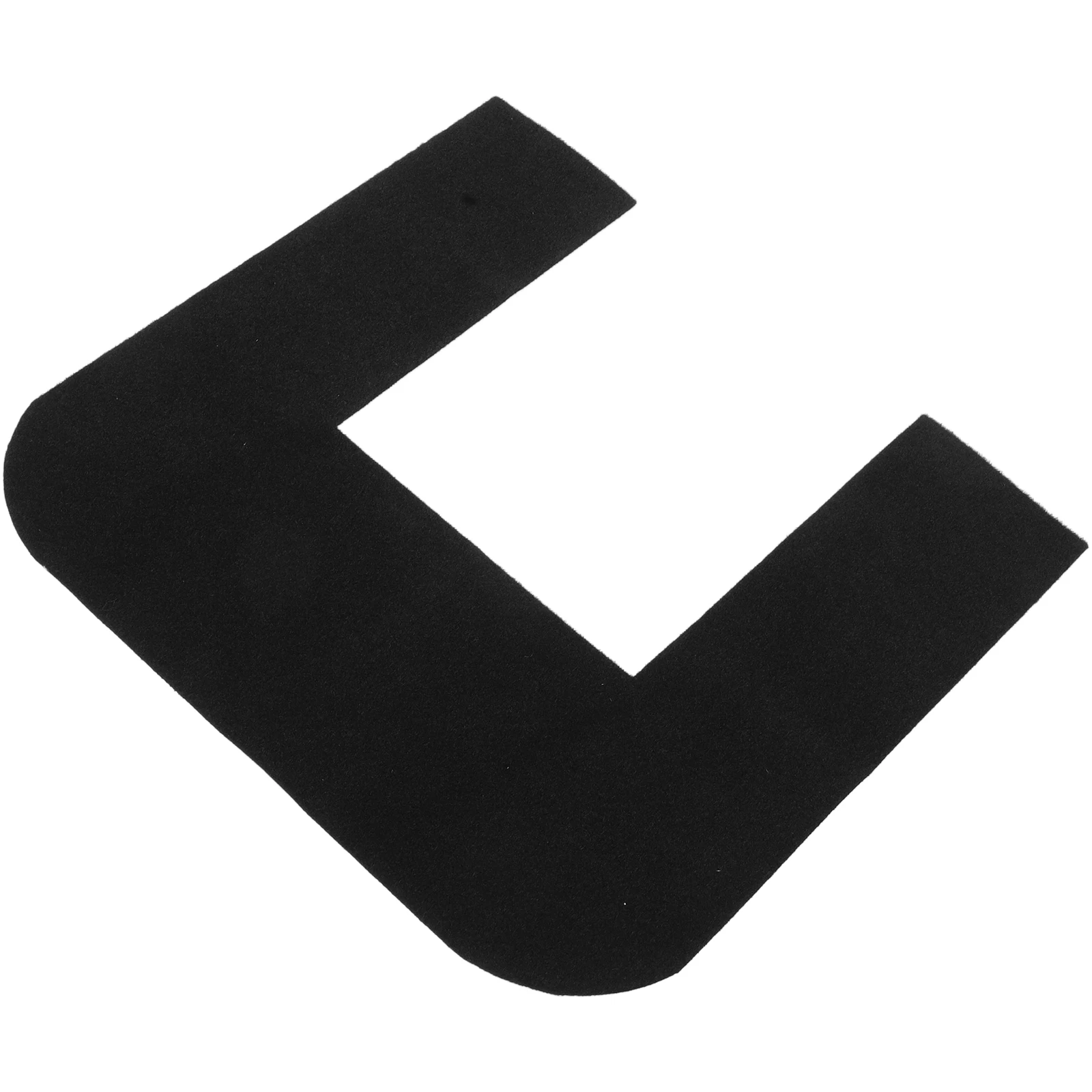 

U Shaped Toilet Floor Mat Bathroom Rugs Potty Cap Commode Contour Black Non Slip Easy Clean Superior Absorbency Versatile