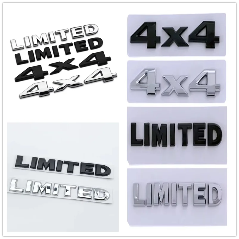 

3D металлические наклейки на багажник автомобиля для Jeep 4X4, ограниченные буквы, эмблема, аксессуары для компаса, Wrangler