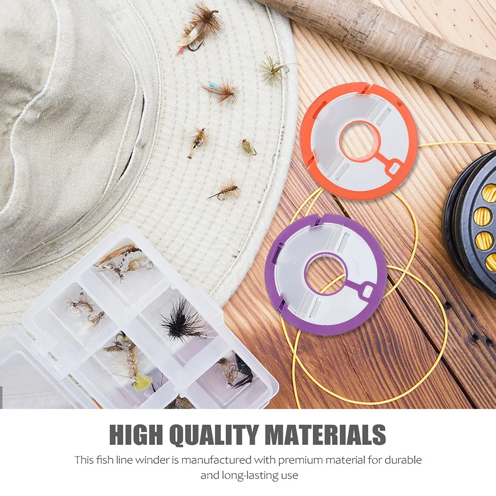

12 Pcs Line Spool Winder Silica Gel Spooling Tool for Reels Fishing Line Winding Tool Tackle Accessories Random Color