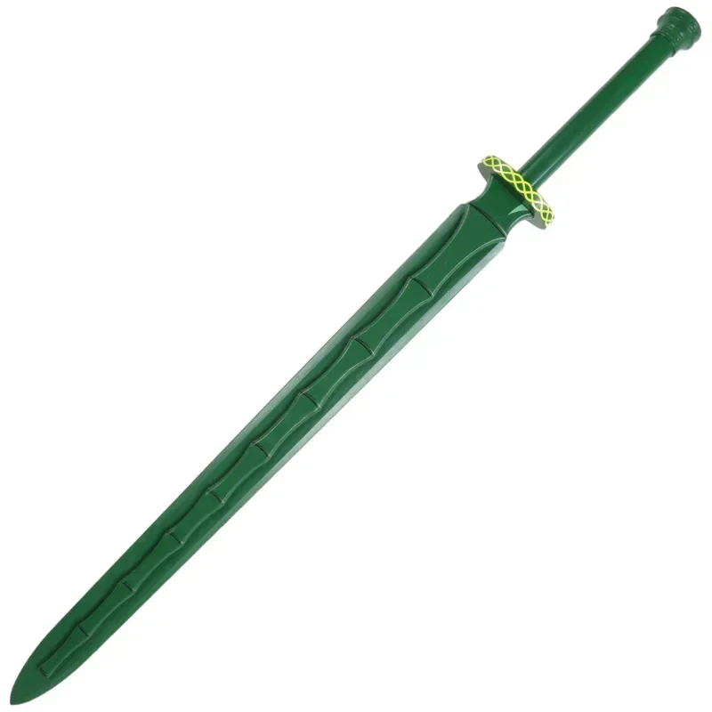Espada Hanli: Un Relato del Viaje de un Mortal a la Inmortalidad, Accesorio de Bambú Verde para Cosplay, Halloween, Navidad, Fiestas y Comic Con