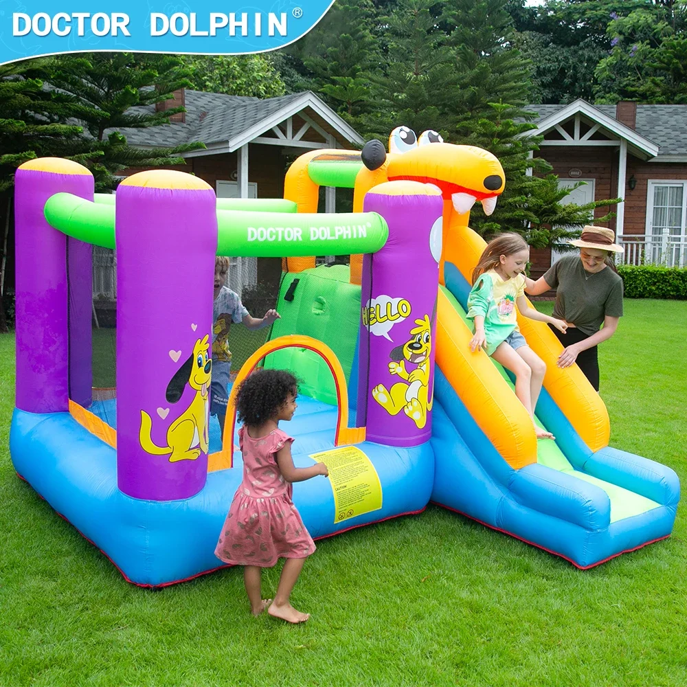 Doctor Dolphin children commercial kids inflatable bouncer Jumping slide bounce house inflatable castles bouncy castle