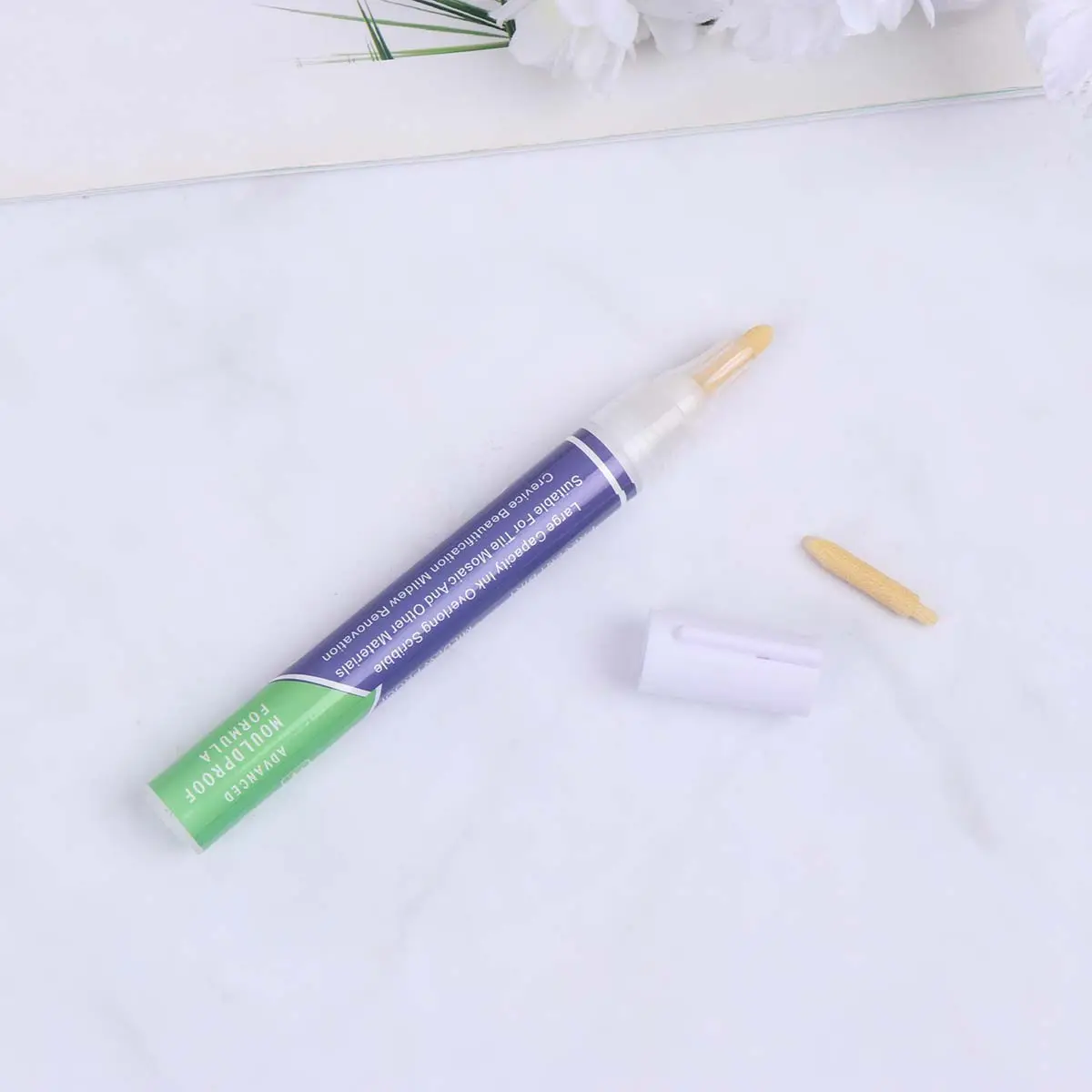 

6Pcs Grout Tile Pen Rejuvenate Restorer Fast Drying Stained Seam Cover Repair Marker for Floor Wall Tile Supplies