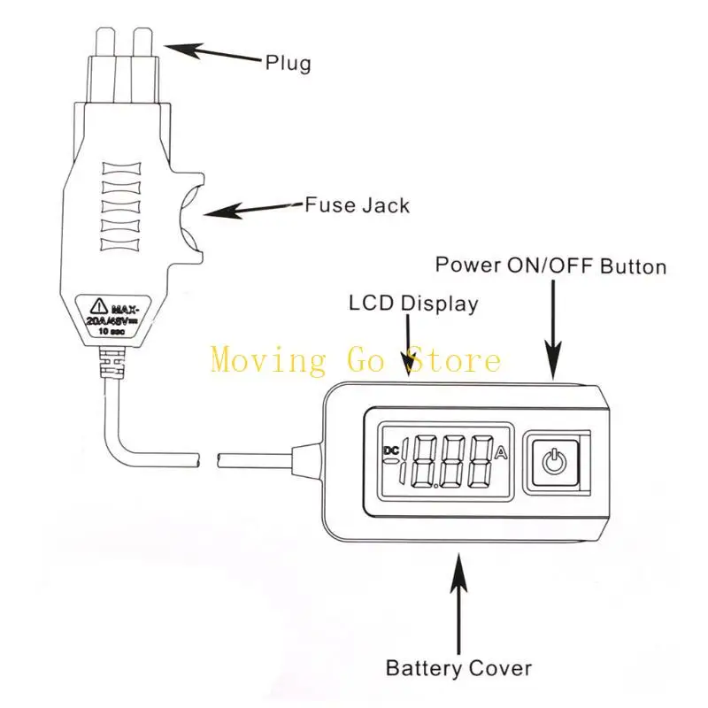

B5XD 0,01A ~ 19,99A Тестер автомобильного тока 20A Mini Blade Leakage Tester