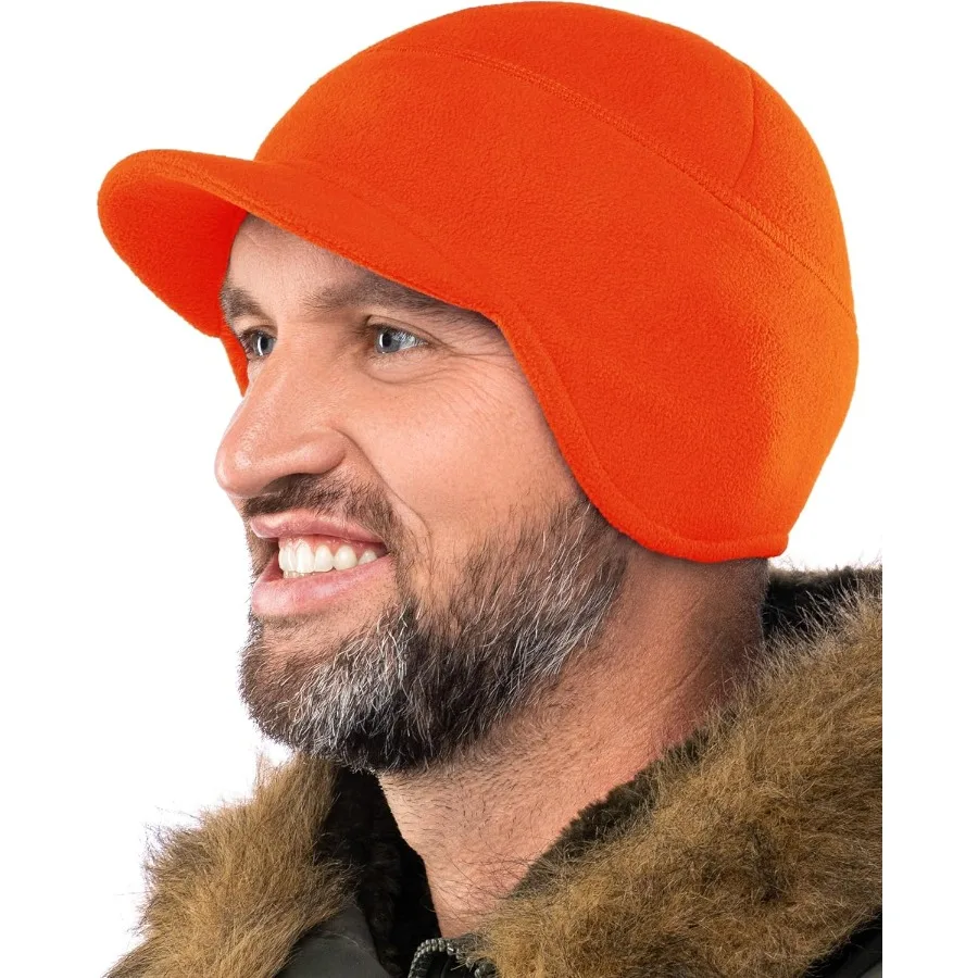 

2SBR 2SABERS Флисовая зимняя шапка с козырьком - Мужчины Женщины - Ушанка с полями Череп Часы Кепка